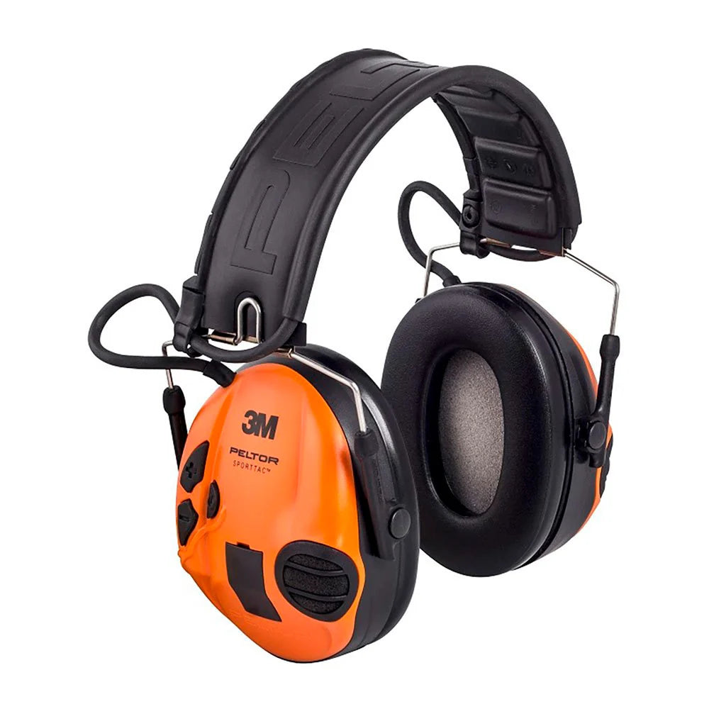 3M Peltor - SportTac Høreværn 26dB // Grøn/Orange Kopper-2-XtraGrej