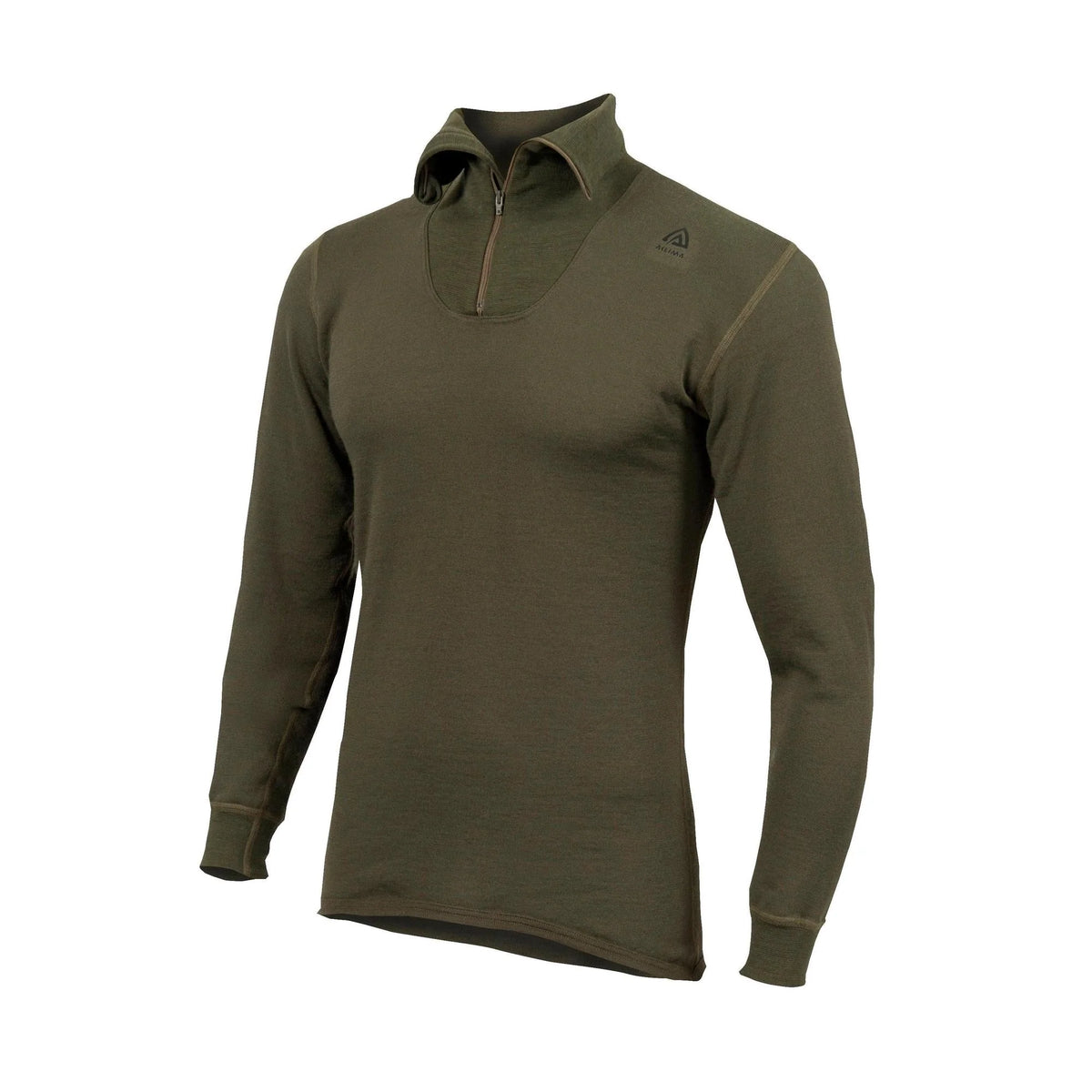Aclima - HotWool 230g Unisex Polo // Olivengrøn-1-XtraGrej