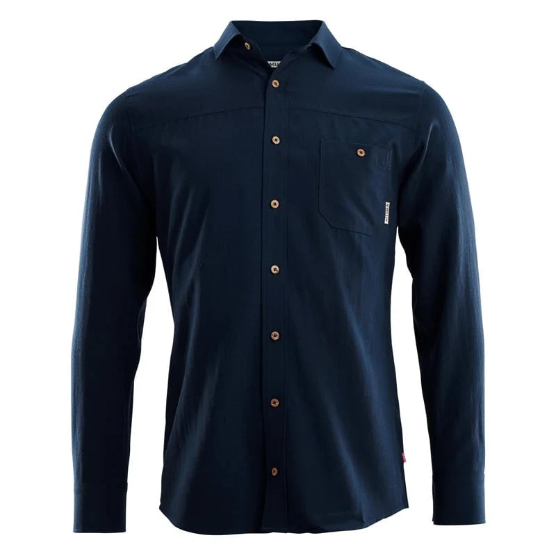 Aclima - LeisureWool Woven Herre Uldskjorte // Ranger Green-2-XtraGrej
