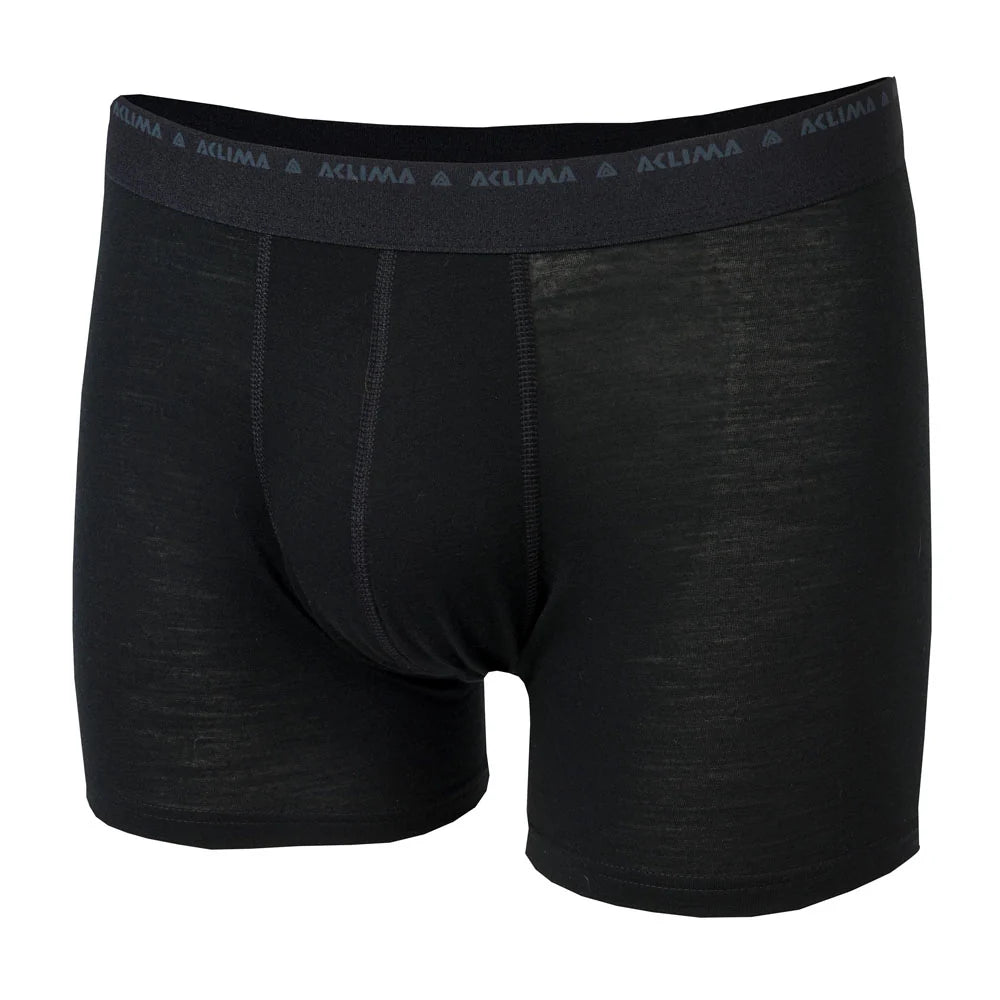 Aclima - LightWool Boksershorts // Sort-1-XtraGrej
