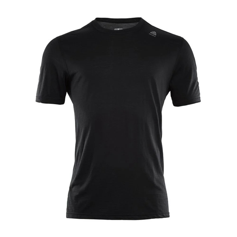 Aclima - LightWool Classic Herre T-shirt // Sort-1-XtraGrej