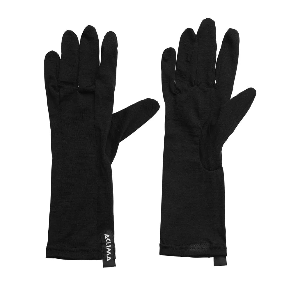 Aclima - LightWool Liner Handsker // Sort-2-XtraGrej