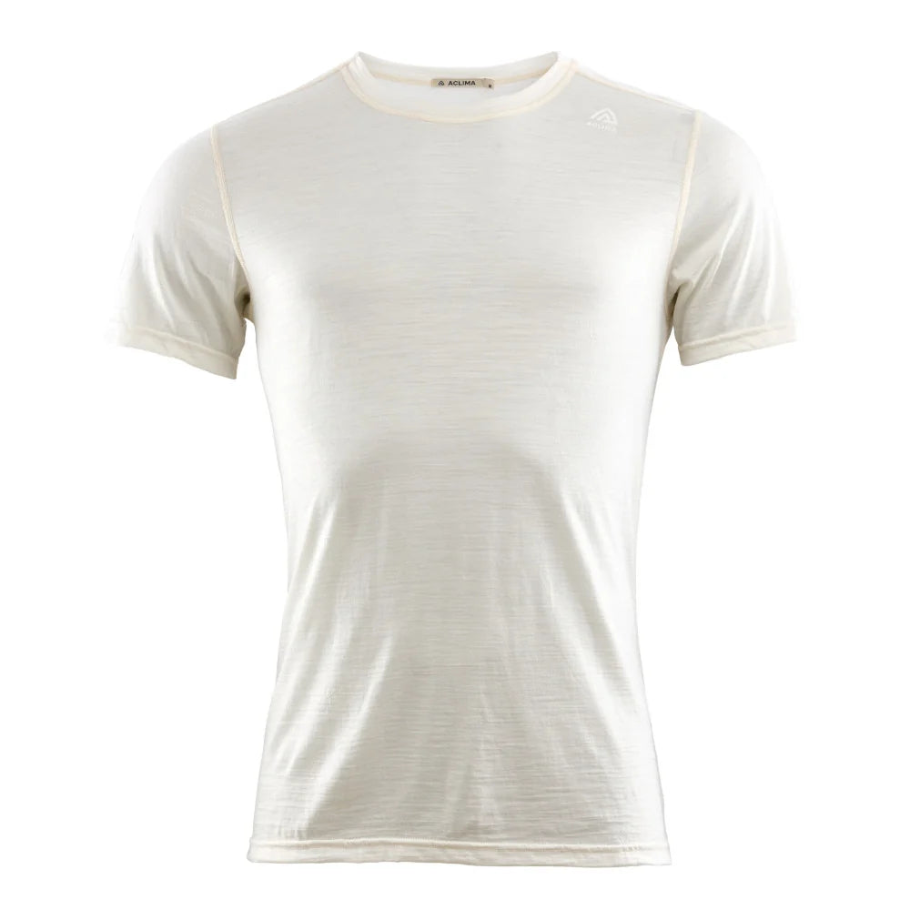 Aclima - LightWool Undershirt Herre T-shirt // Hvid-1-XtraGrej