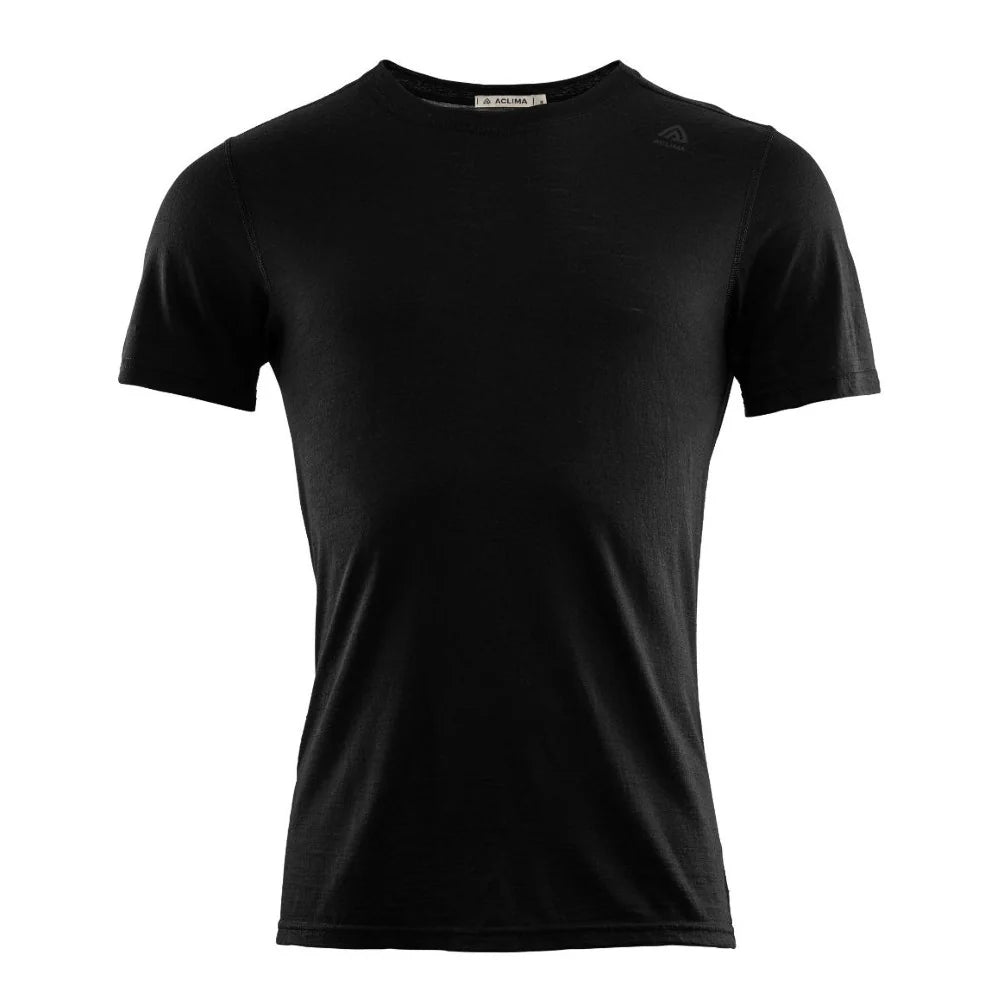 Aclima - LightWool Undershirt Herre T-shirt // Sort-1-XtraGrej
