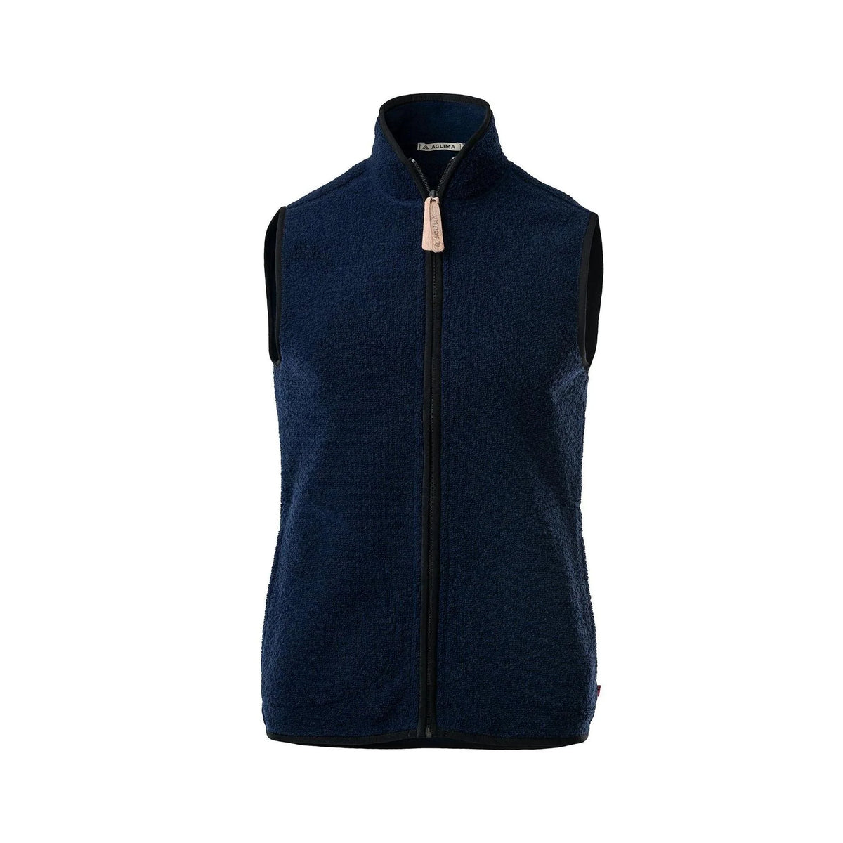 Aclima - ReBorn Terry Herre Vest // Navy Melange-1-XtraGrej