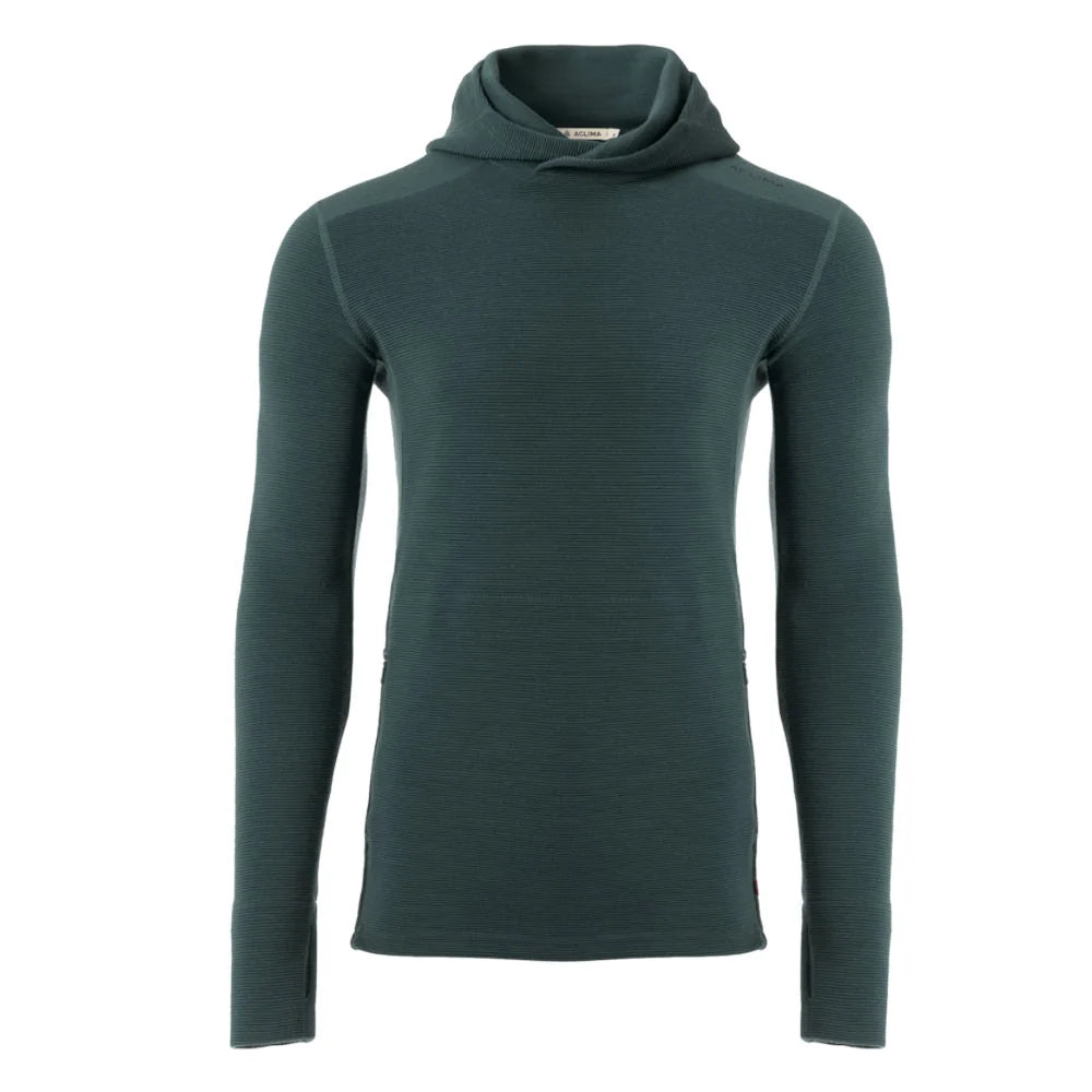 Aclima - StreamWool 400g Herre Hoodie // Grøn-1-XtraGrej