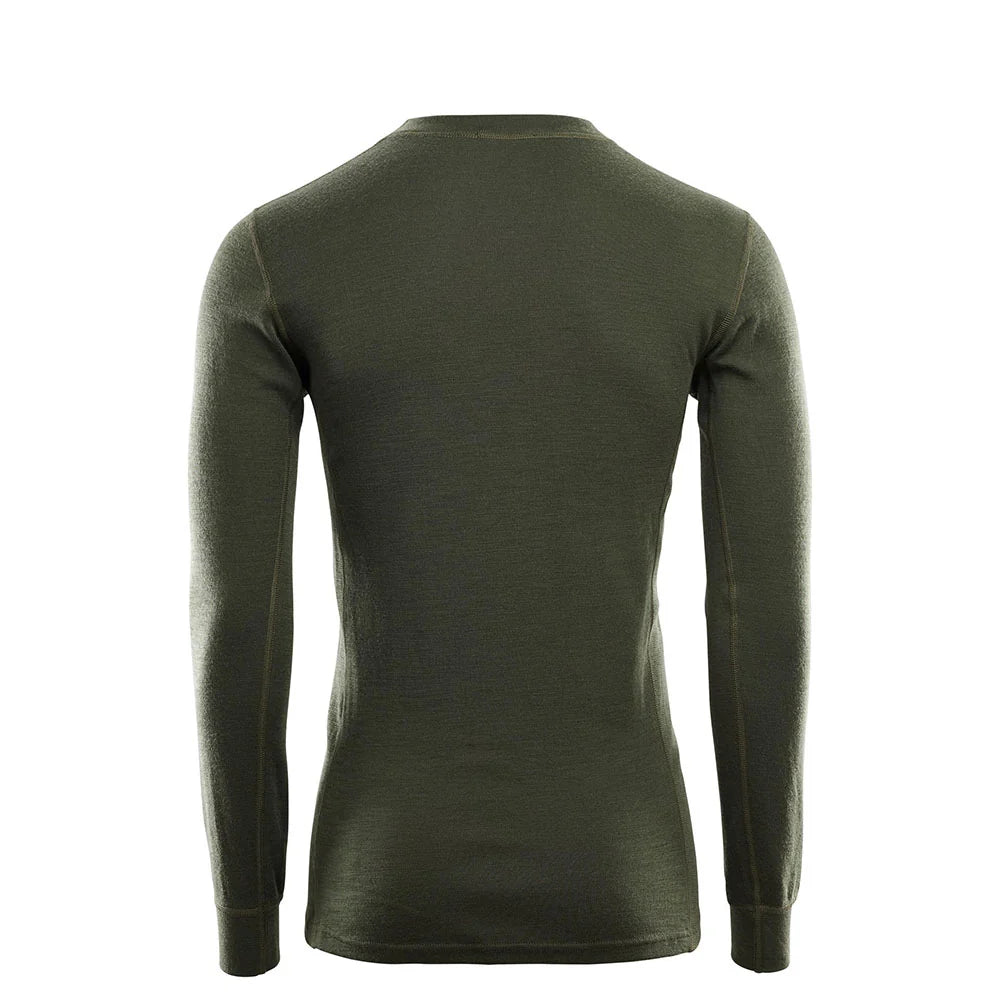 Aclima - WarmWool 200g Herre Crew Neck Uldtrøje // Olivengrøn-2-XtraGrej
