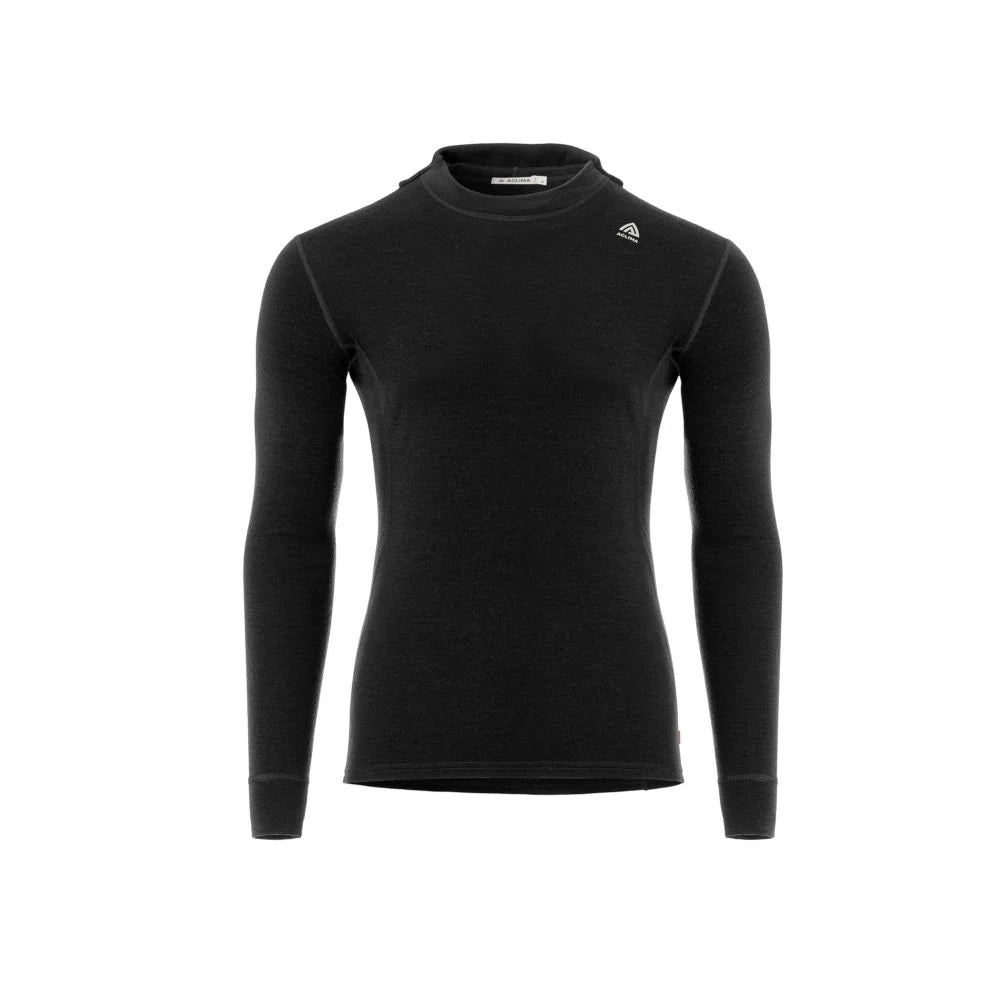 Aclima - WarmWool 200g Herre Hoodsweater V2 // Sort-1-XtraGrej