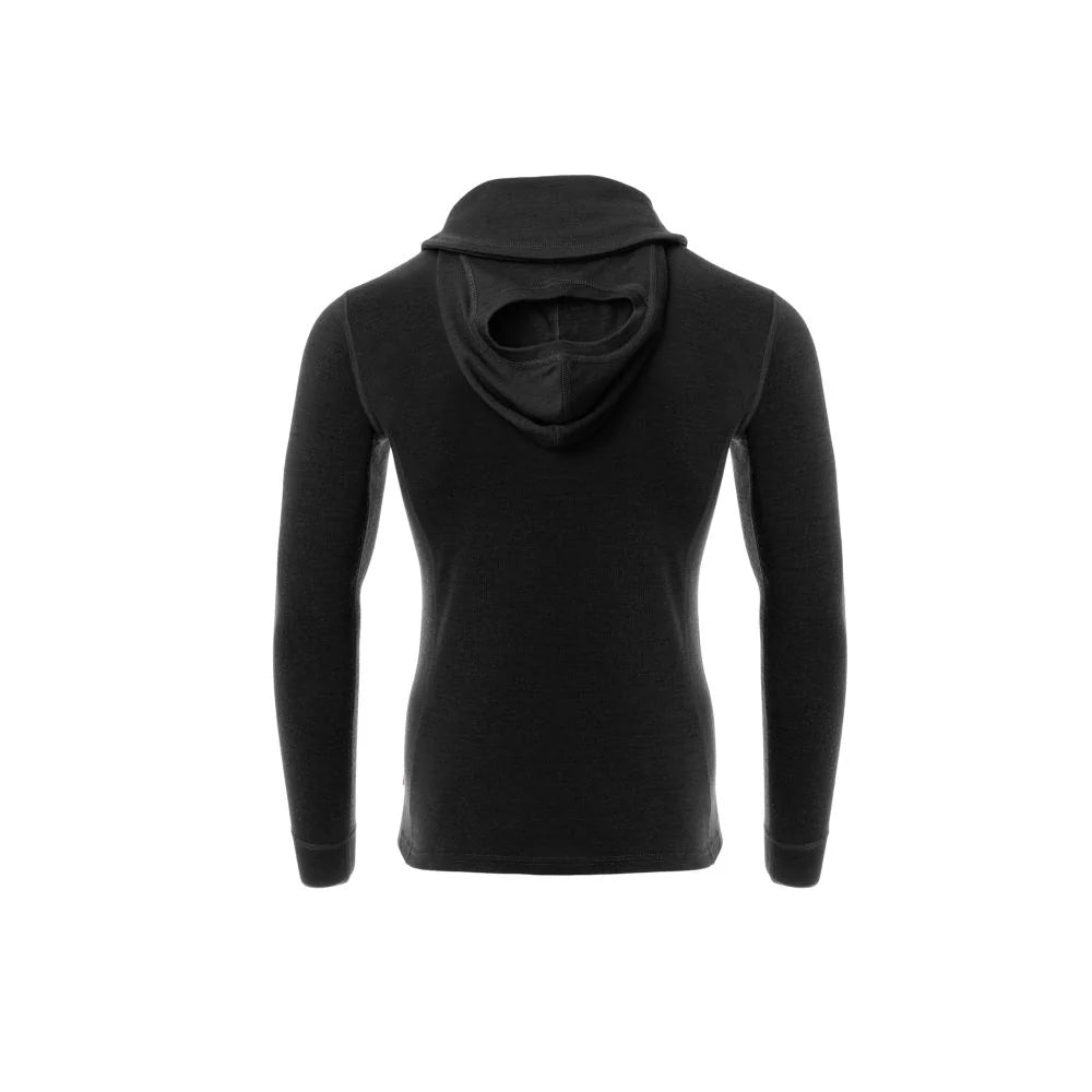 Aclima - WarmWool 200g Herre Hoodsweater V2 // Sort-2-XtraGrej