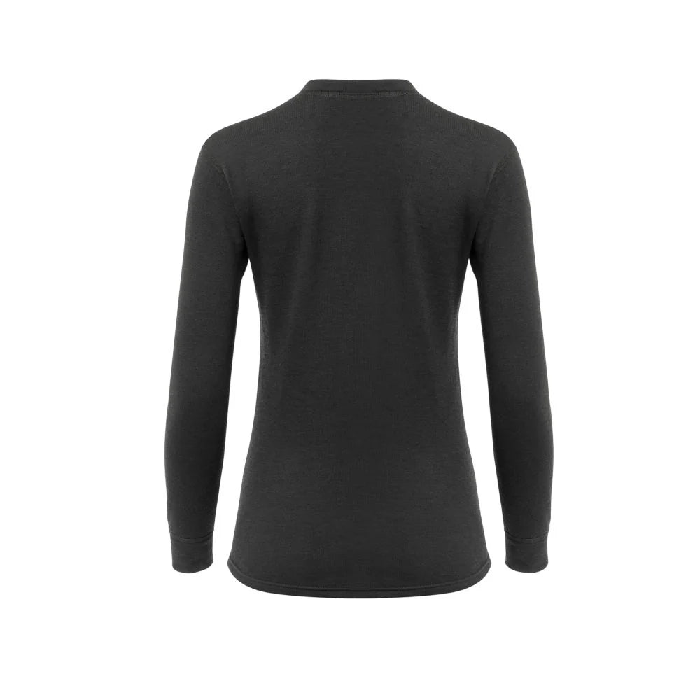 Aclima - WoolTerry 220g Dame Crew Neck // Sort-2-XtraGrej