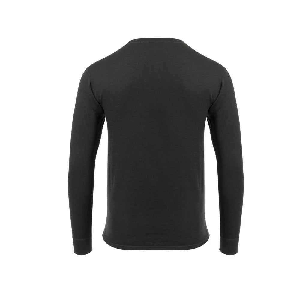 Aclima - WoolTerry 220g Herre Crew Neck // Sort-2-XtraGrej