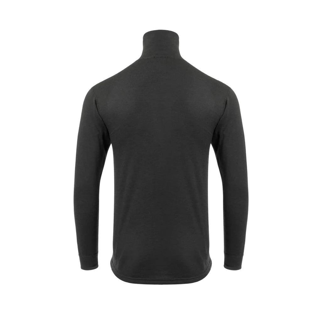 Aclima - WoolTerry 220g Herre Polo // Sort-2-XtraGrej