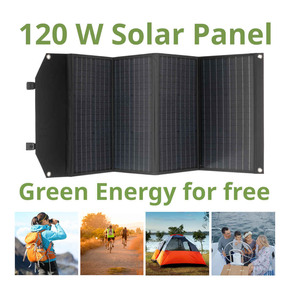 Bresser - Mobile Solar Solcellepanel 120W-7-XtraGrej
