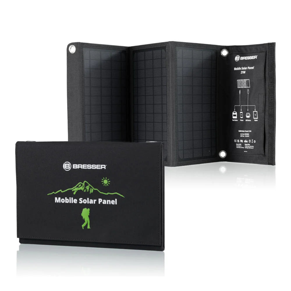 Bresser - Mobile Solar Solcellepanel 21W-1-XtraGrej