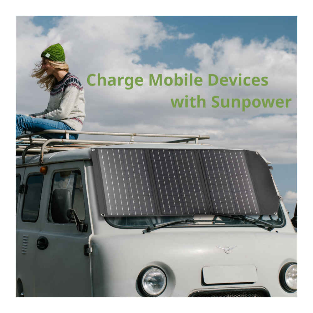 Bresser - Mobile Solar Solcellepanel 90W-4-XtraGrej