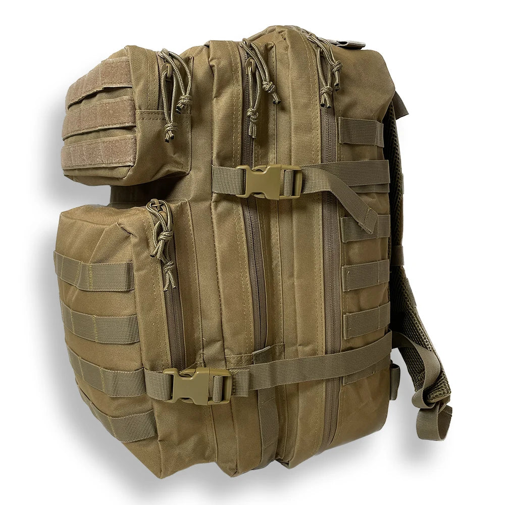 K-Force - Tactical Assault Rygsæk Large 40L // Sand / Ørken-2-XtraGrej