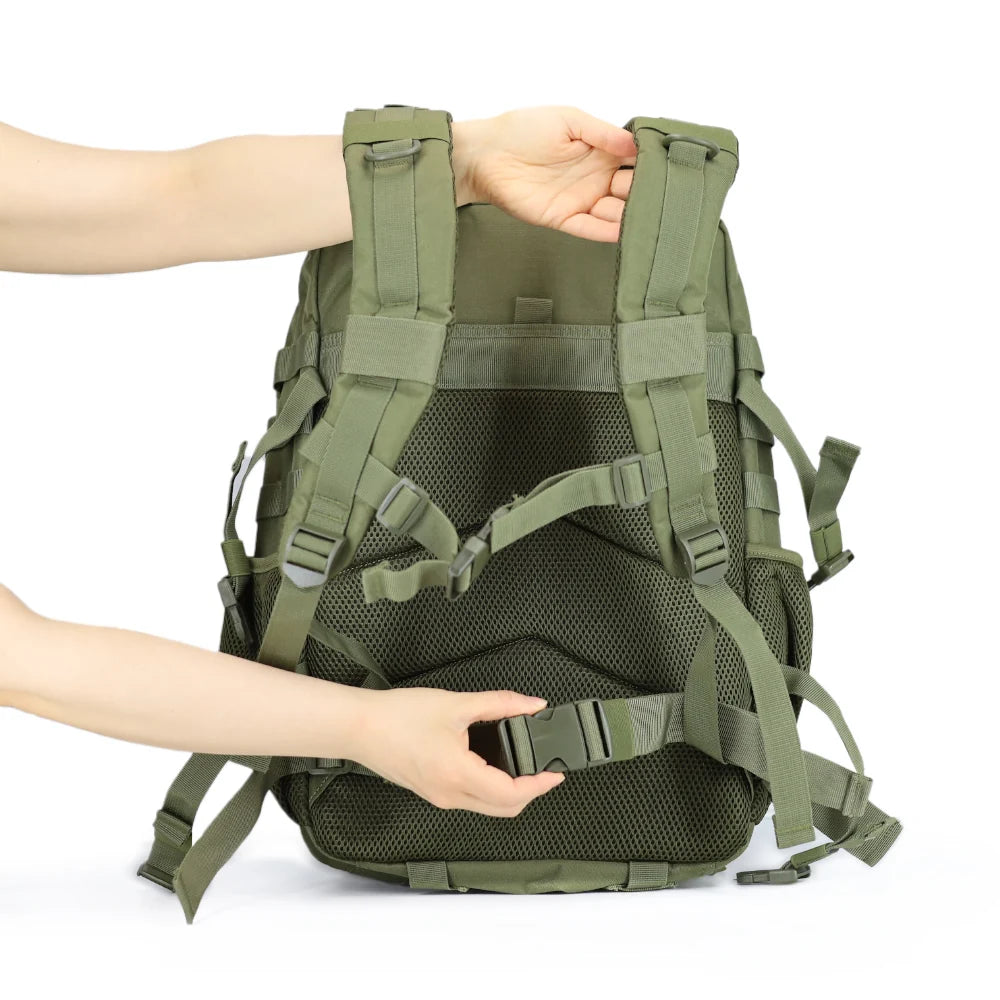 K-Force - Tactical Explorer Rygsæk 40L // Olivengrøn-6-XtraGrej