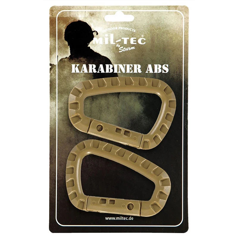 Mil-Tec - ABS Karabin (2-pak) // Sand / Ørken fra Mil-Tec - billede nr. 1 hos GrejFreak.dk
