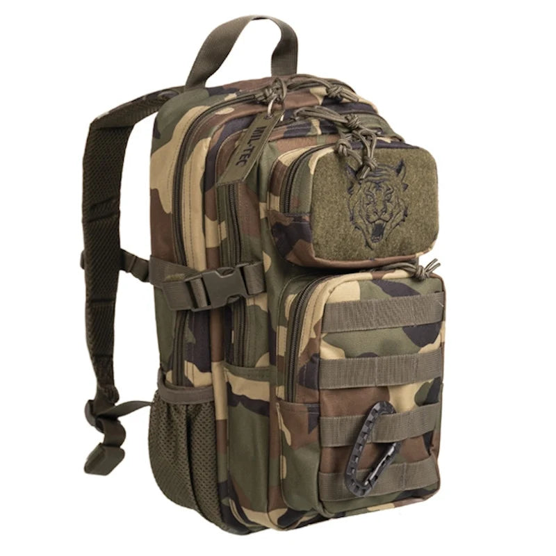 Mil-Tec - Militærrygsæk til Børn (14L) // Woodland Camouflage-1-XtraGrej