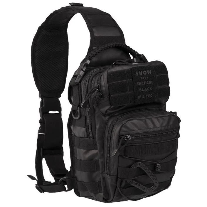 Mil-Tec - One Strap Assault Pack Small // Tactical Black-1-XtraGrej