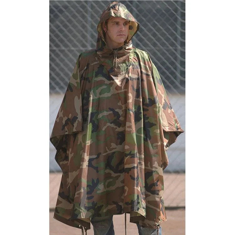 Mil-Tec - Ripstop Regnslag Woodland Camouflage fra Mil-Tec - billede nr. 1 hos GrejFreak.dk