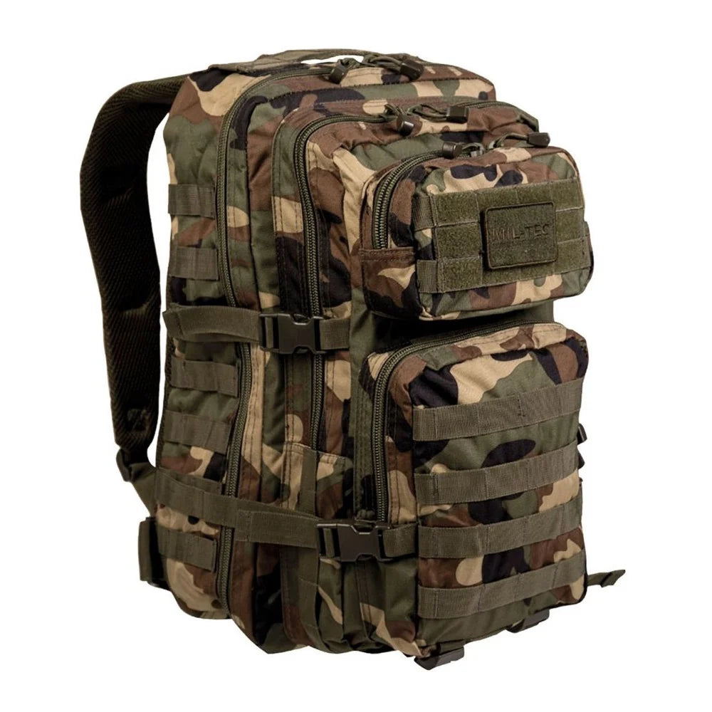 Mil-Tec - US Assault Pack Large Camo 36L // Woodland-1-XtraGrej
