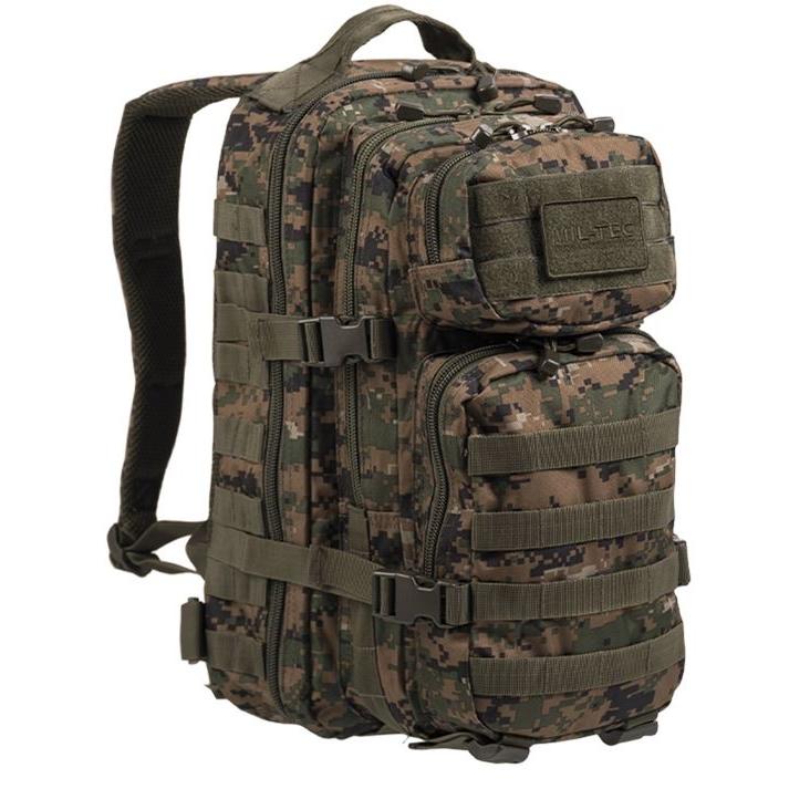 Mil-Tec - US Assault Pack Small 20L Digital Woodland fra Mil-Tec - billede nr. 1 hos GrejFreak.dk