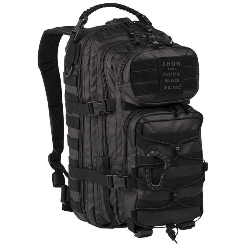 Mil-Tec - US Assault Pack Small Tactical Black fra Mil-Tec - billede nr. 1 hos GrejFreak.dk