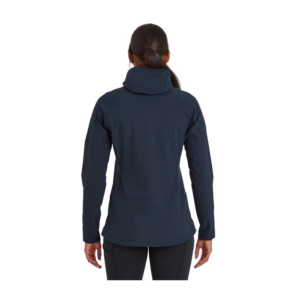 Montane - Krypton Dame Softshell Hoodie // Eclipse Blue-3-XtraGrej