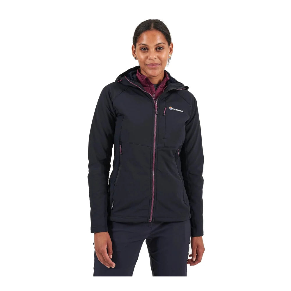 Montane - Krypton Dame Softshell Hoodie // Sort-2-XtraGrej