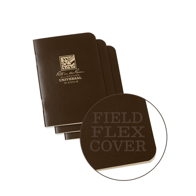 Rite In The Rain - Mini Stapled Notebook (3-pak) // Gul fra Rite in the Rain - billede nr. 4 hos GrejFreak.dk