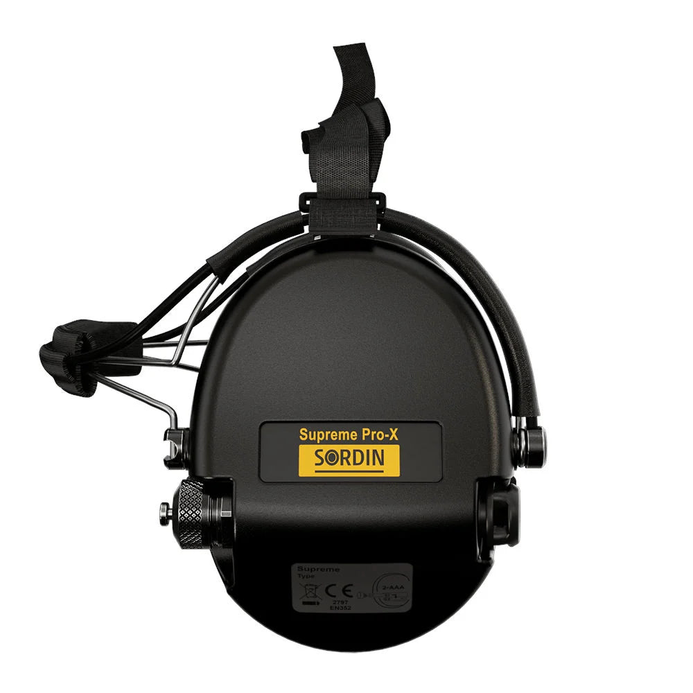 Sordin - Supreme Pro X Neckband Høreværn // Sort fra Sordin - billede nr. 5 hos GrejFreak.dk