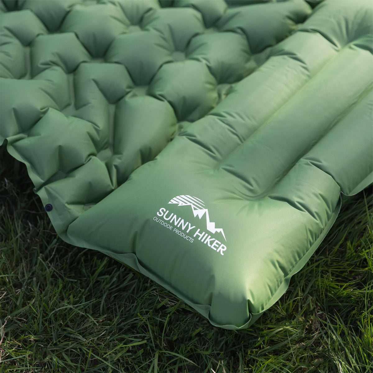 Sunny Hiker - Comfort Liggeunderlag m. Fodpumpe // Grøn fra Sunny Hiker - billede nr. 16 hos GrejFreak.dk