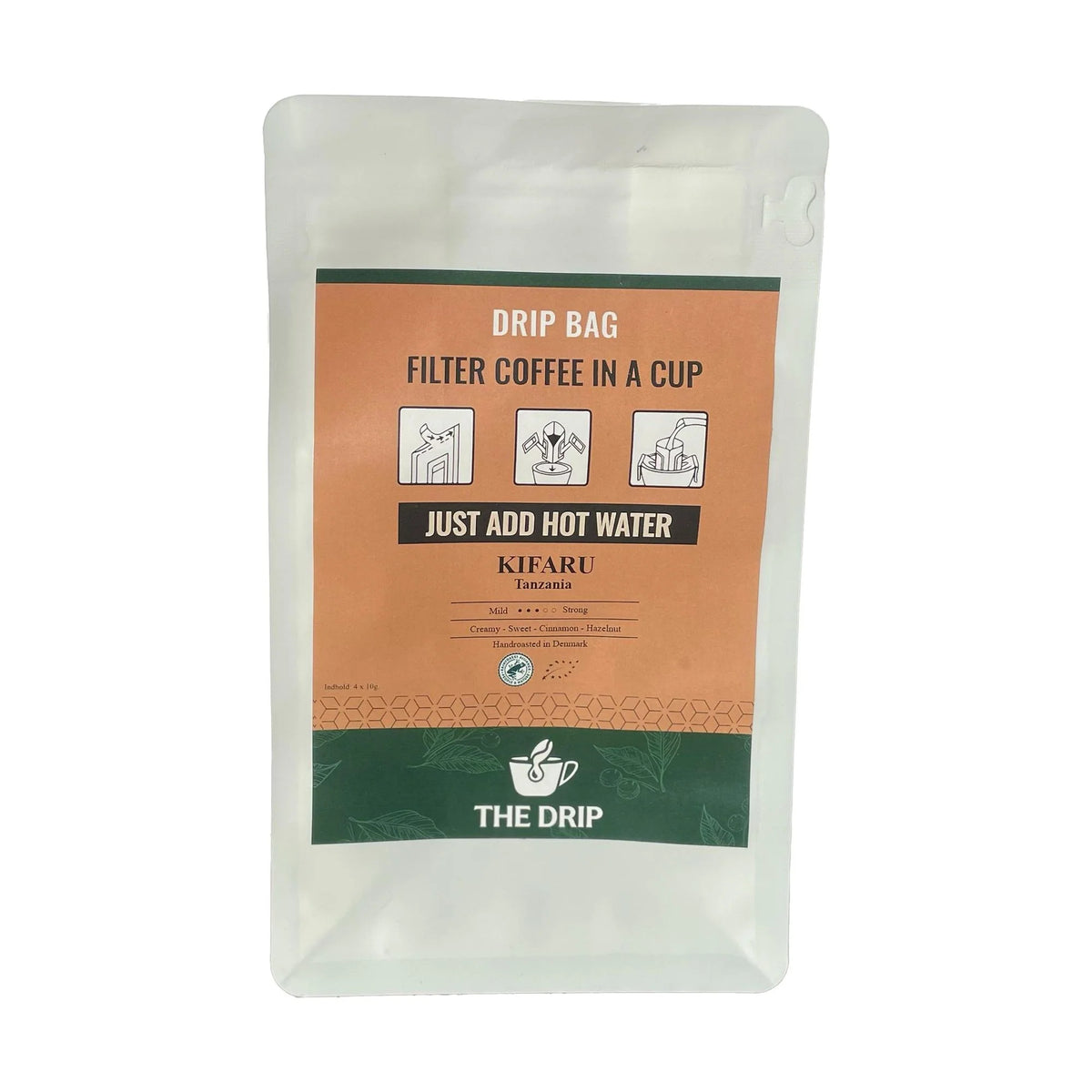 The Drip - Kaffe Drip Bags, Kifaru 4-Pak-1-XtraGrej