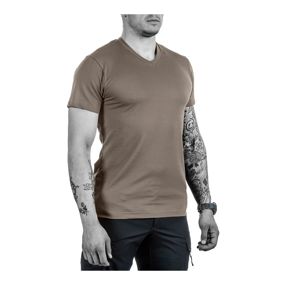 UF PRO - Urban Herre T-shirt // Brown Grey-1-XtraGrej