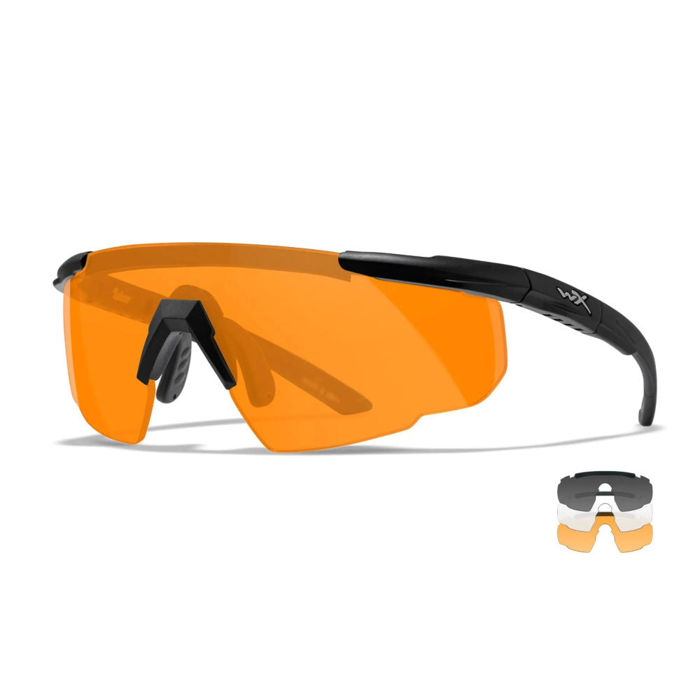 Wiley X - Saber Advanced Ballistiske Briller - 3 Linser - Grå/Klar/Orange fra Wiley X - billede nr. 1 hos GrejFreak.dk