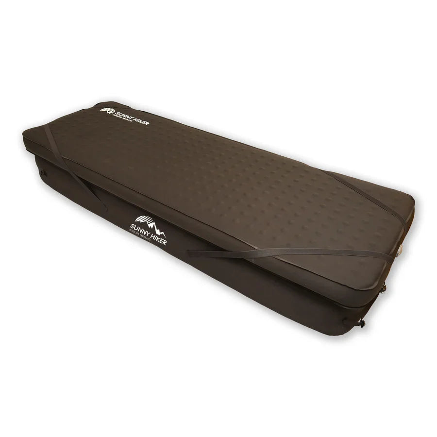 Sunny Hiker - Deluxe Oppustelig Camping Seng & Liggeunderlag // Sort-2-XtraGrej