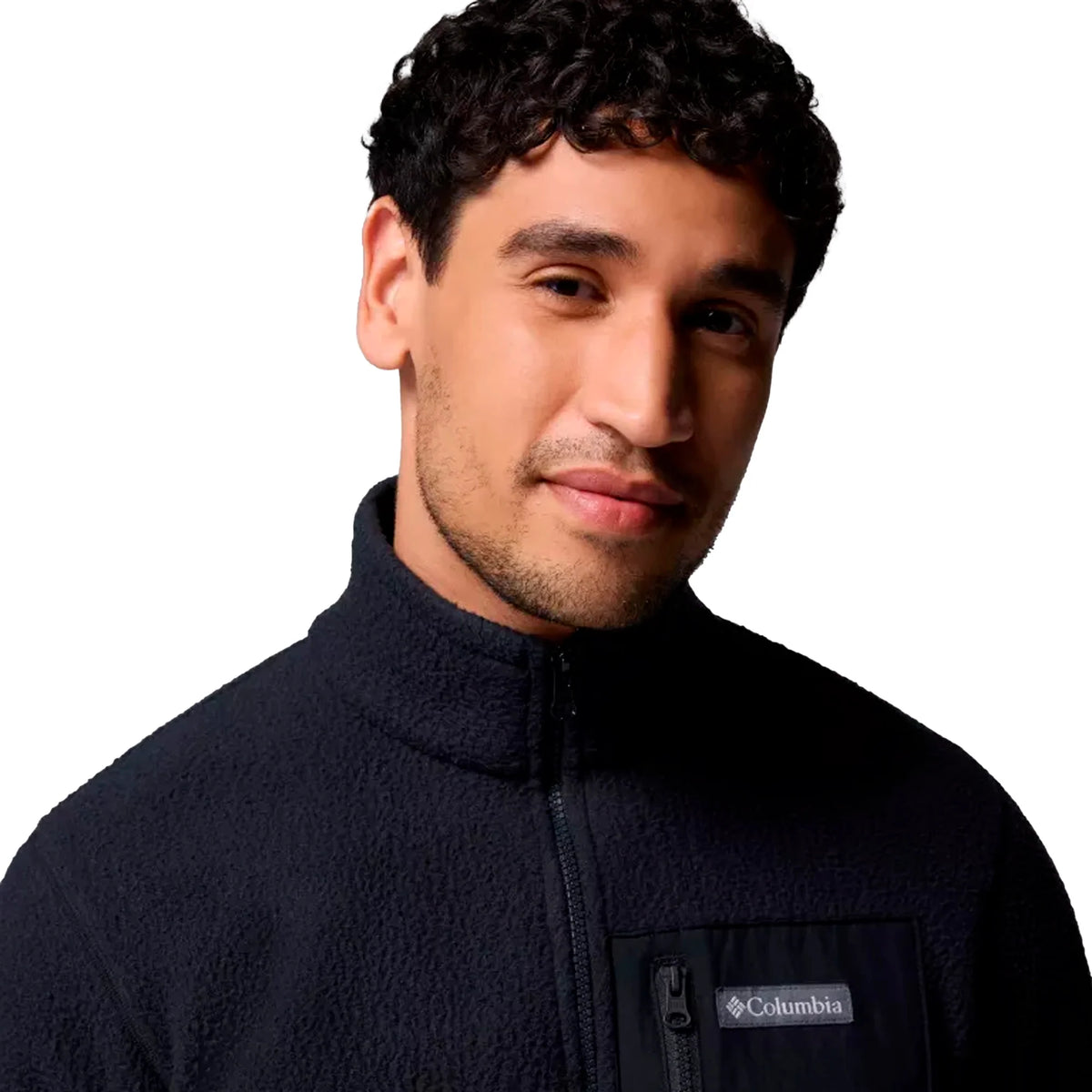 Columbia - Jasper Ridge Pebbled Full Zip Herre fleece // Sort-2-XtraGrej