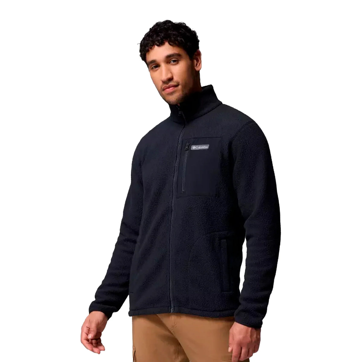 Columbia - Jasper Ridge Pebbled Full Zip Herre fleece // Sort-3-XtraGrej