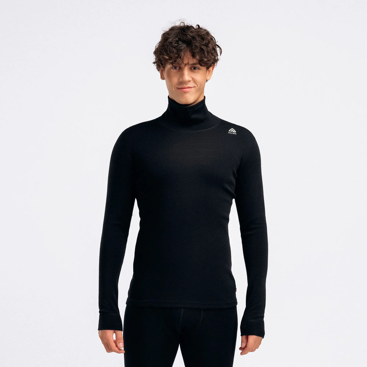 Aclima - WarmWool Herre Roll Neck // Sort fra Aclima - billede nr. 1 hos GrejFreak.dk