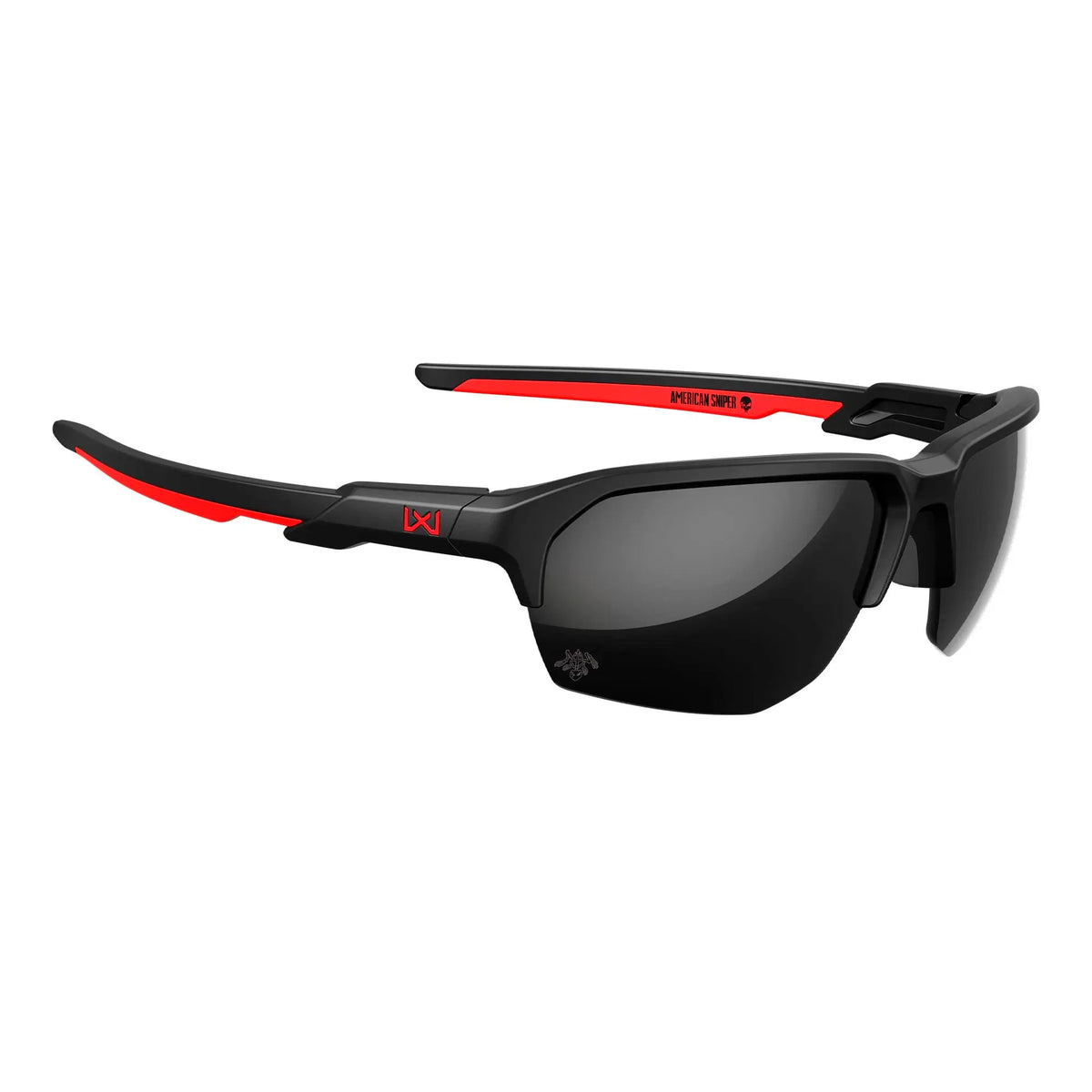 Wiley X - JAKL Captivate Solbriller // Black Mirror - Matte Black/Red Frame-3-XtraGrej