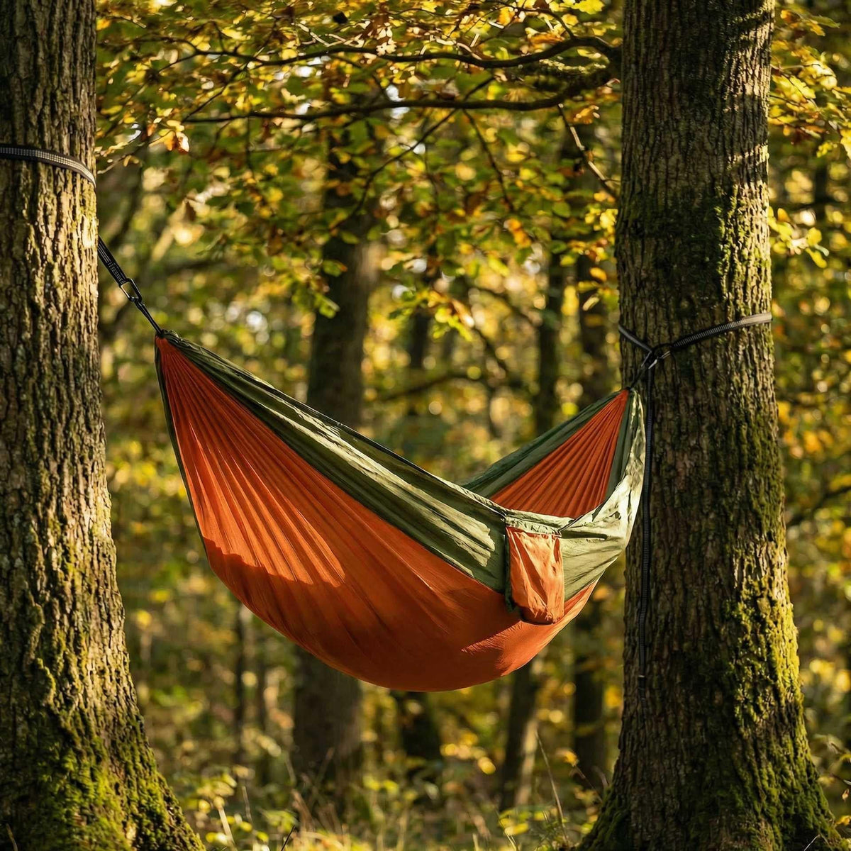 Sunny Hiker - Suspender Dobbelt Hængekøje // Orange fra Sunny Hiker - billede nr. 2 hos GrejFreak.dk