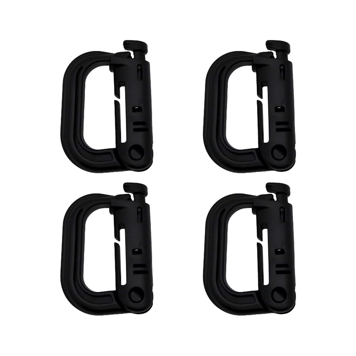 K-Force - Grimloc Karabiner 4-pak // Sort fra K-Force Tactical - billede nr. 1 hos GrejFreak.dk