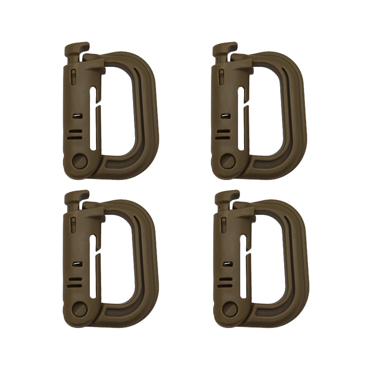 K-Force - Grimloc Karabiner 4-pak // Coyote fra K-Force Tactical - billede nr. 1 hos GrejFreak.dk