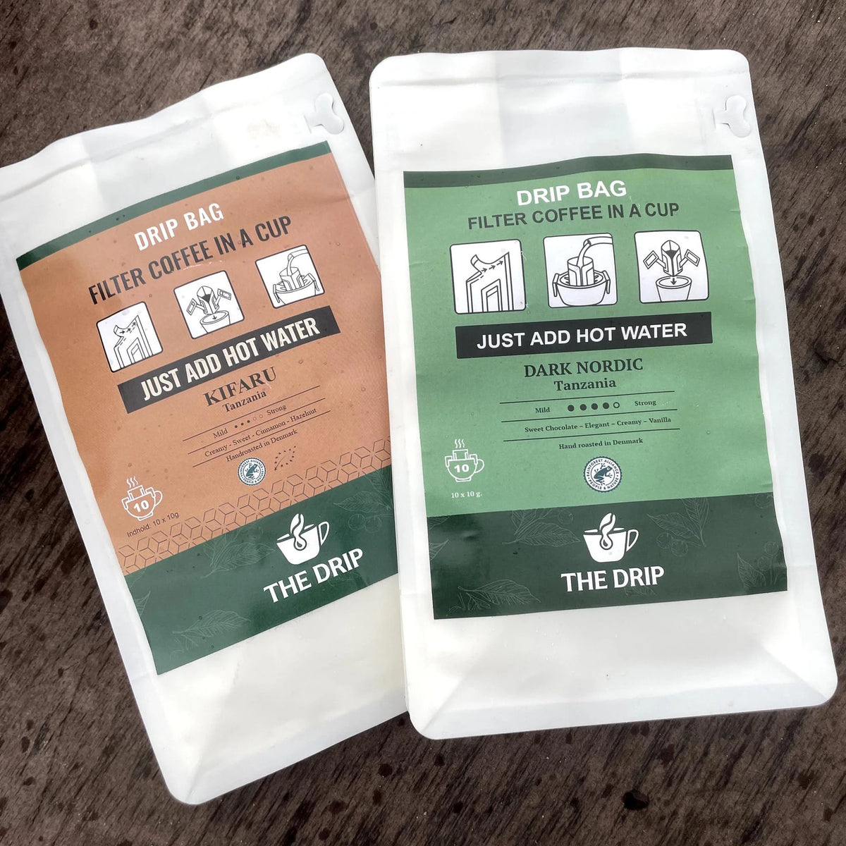The Drip - Kaffe Drip Bags, Dark Nordic 4-pak-6-XtraGrej