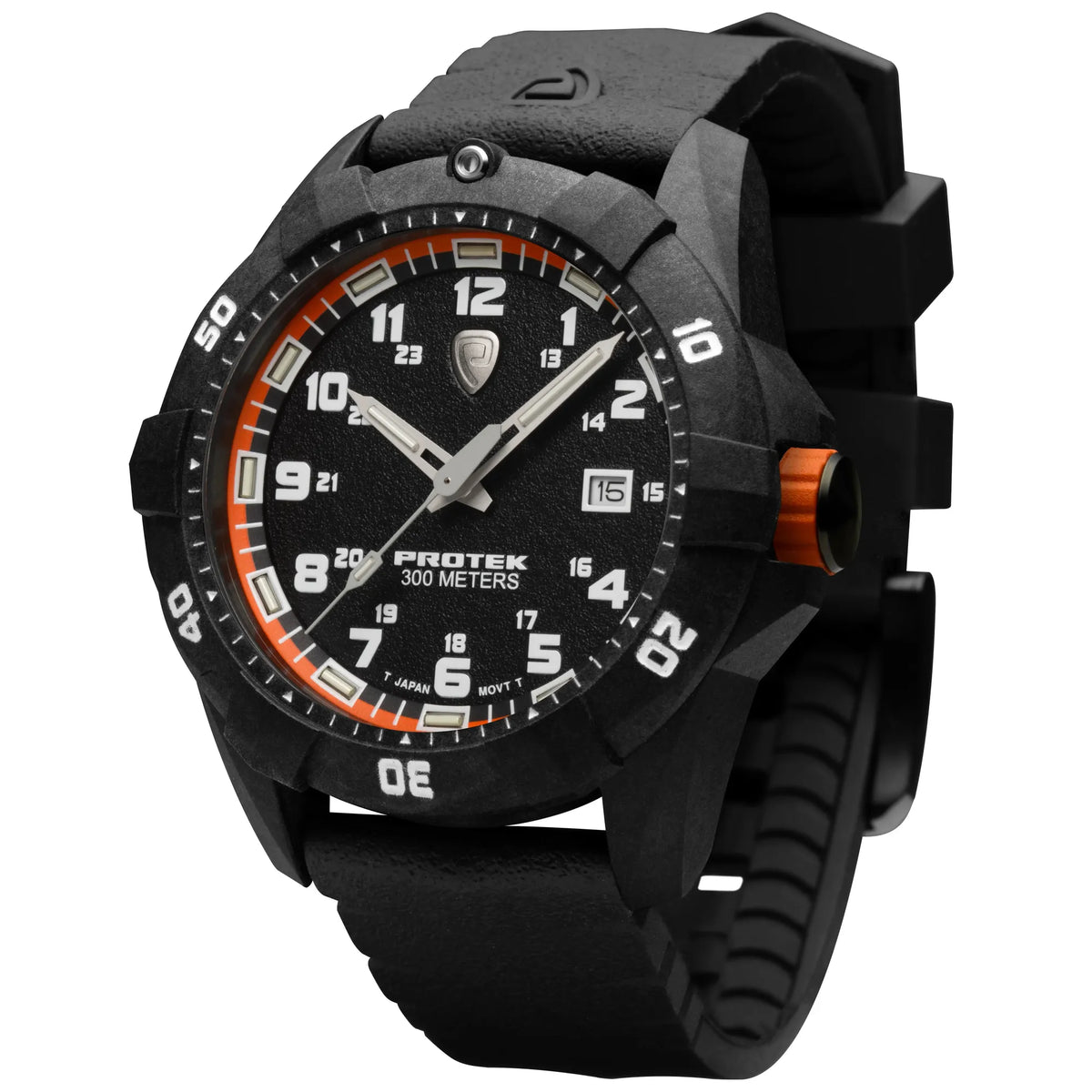 ProTek - PT1004 42 mm Outdoor Ur // Sort & Orange fra ProTek - billede nr. 2 hos GrejFreak.dk