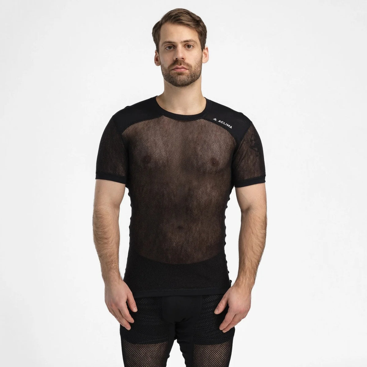 Aclima - WoolNet Light Herre Uld T-shirt // Sort fra Aclima - billede nr. 3 hos GrejFreak.dk