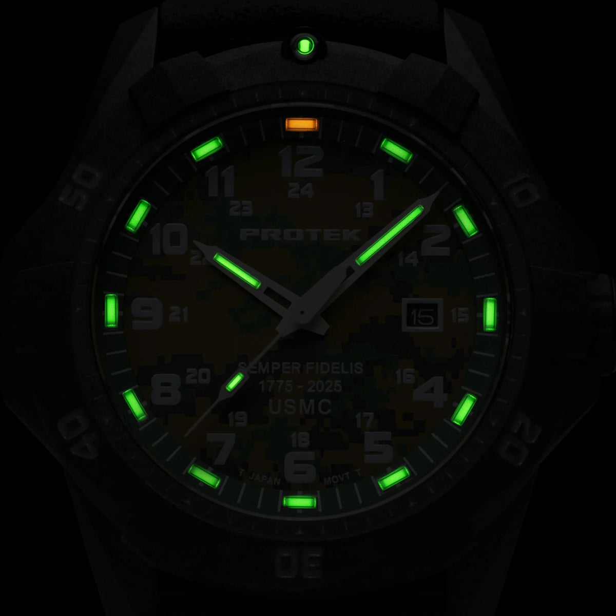 ProTek - PT1011SF USMC 250 års edition 42 mm Outdoor Ur // Sort fra ProTek - billede nr. 4 hos GrejFreak.dk