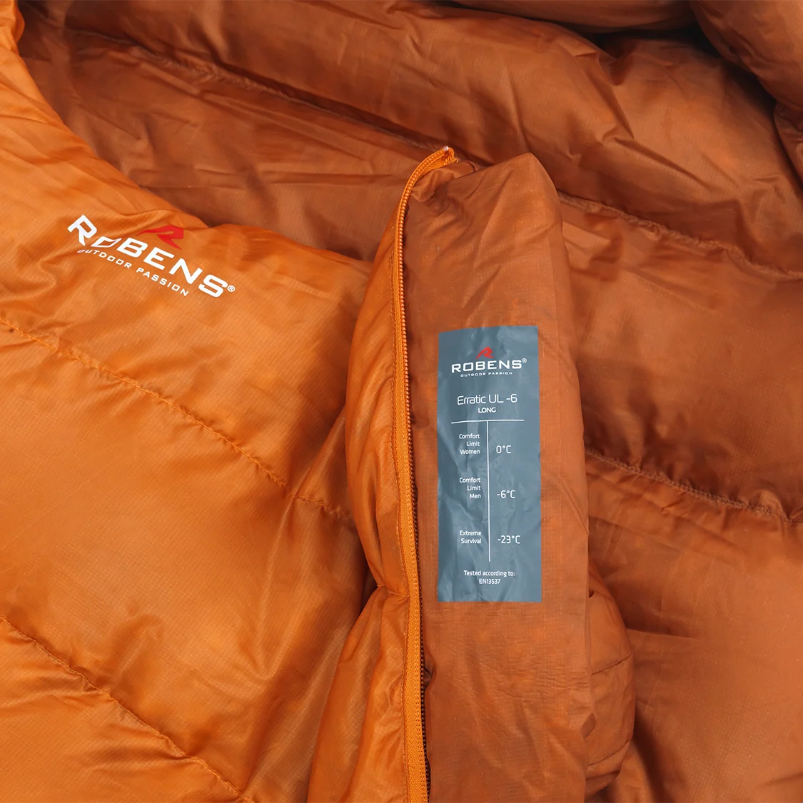 Robens - Scoria UL -6°C Lang 3-Sæsoners Sovepose // Orange-6-XtraGrej