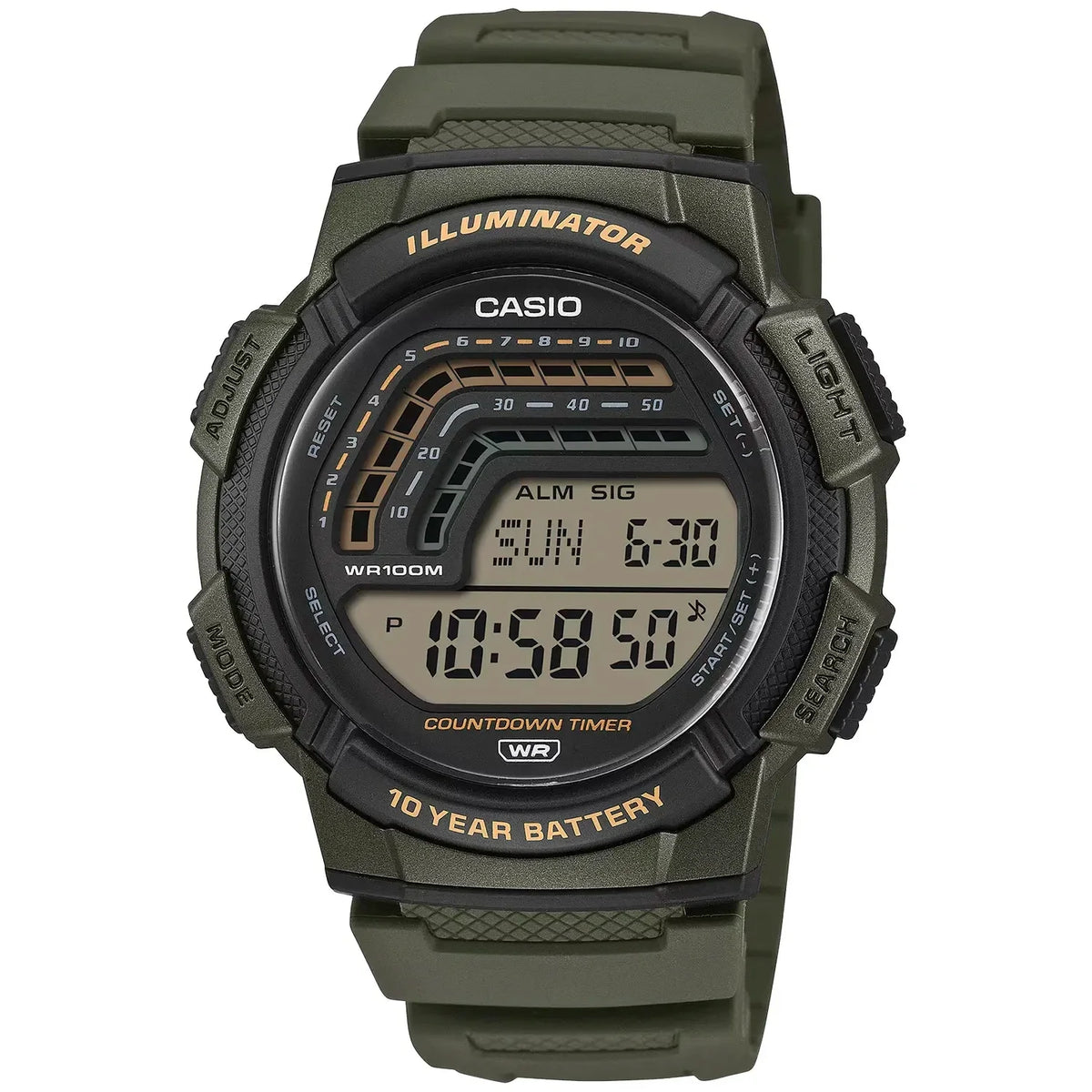 Casio - Timeless WS-1800-3AVEF fra Casio - billede nr. 1 hos GrejFreak.dk